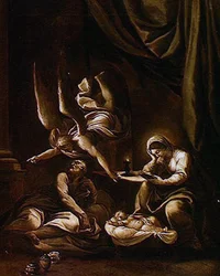 Der Engel erscheint Joseph